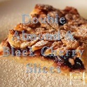 Paleo Diet Primal Recipe Double Almond and Black Cherry Slices-min