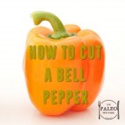 How to cut a bell pepper capsicum technique paleo-min