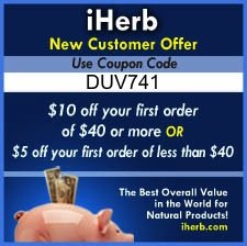 Iherb Paleo diet health products discount promo code
