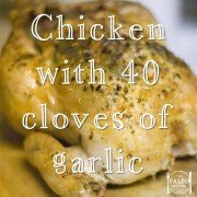 Chicken with 40 Cloves of Garlic recipe paleo diet primal dinner lunch-min
