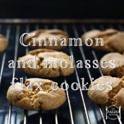 Cinnamon and molasses flax cookies paleo recipe dessert sugar free gluten free dessert-min