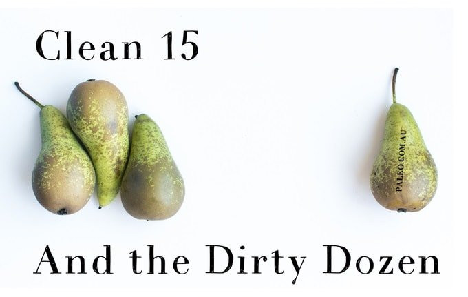Clean 15 Dirty Dozen Paleo Network Organic Pesticides-min