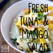 Fresh Tuna and Mango Salad paleo diet recipe primal lunch dinner ideas-min