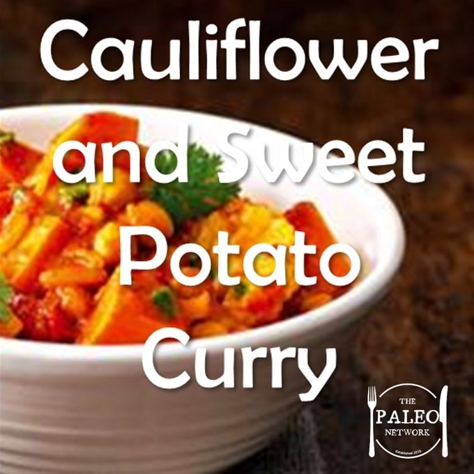 Paleo Diet Primal Recipe Cauliflower Sweet Potato Curry-min