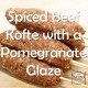 Paleo Diet Primal Recipe Spiced Beef Kofte with a Pomegranate Glaze-min