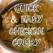Paleo recipe Quick & Easy Chicken Curry Indian-min