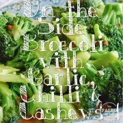 Paleo recipe dinner On the Side Broccoli with Garlic, Chilli and Cashews-min
