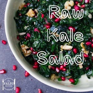 Raw Kale Salad with Goji Berries, Sprouts and Pumpkin Seeds paleo primal lunch dinner-min