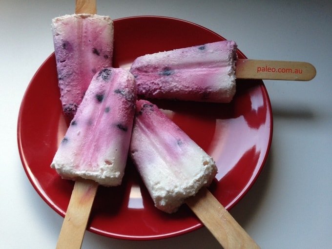 Recipe Coconut milk berries icy poles popsicles ice lollies Paleo Network-min