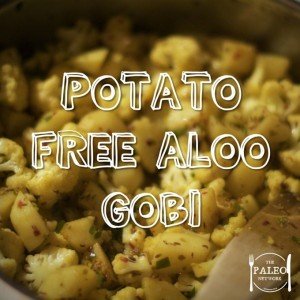 Recipe paleo Potato free Aloo Gobi indian side dish-min