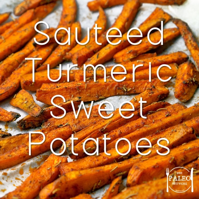 Recipe paleo Sauteed Turmeric Sweet Potatoes-min