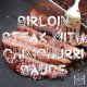 Sirloin Steak with Chimchurri Sauce and Caramelised Onions paleo recipe dinner grass fed beef-min