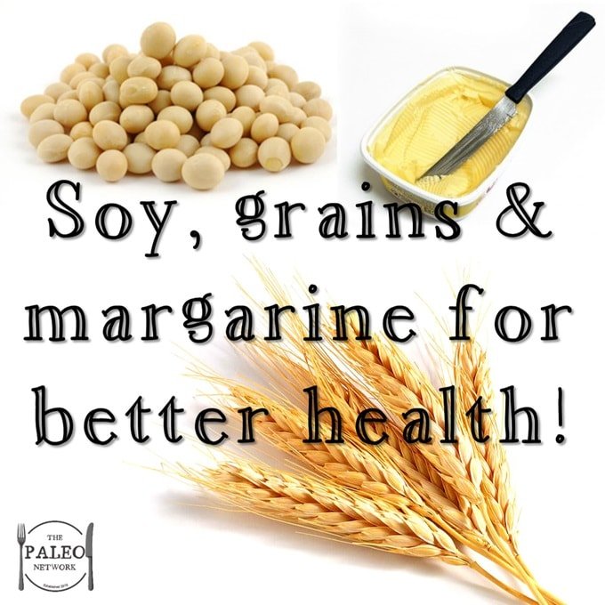 Soy, Grains & Margarine for Better Health newspaper Telegraph paleo diet health advice-min