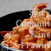 Spicy Coconut King Prawns paleo recipe seafood-min