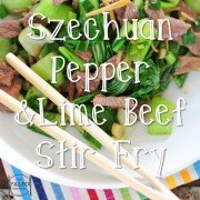 Szechuan Pepper and Lime Beef Stir Fry with Steamed Pak Choi paleo diet recipe lunch dinner-min