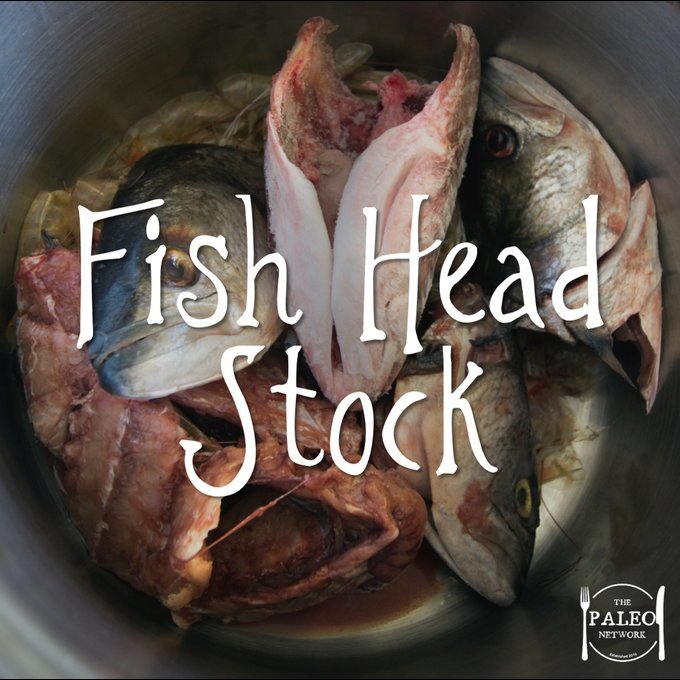 Fish head stock chowder broth paleo diet recipe