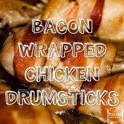 bacon wrapped chicken drumsticks legs pancetta recipe paleo diet