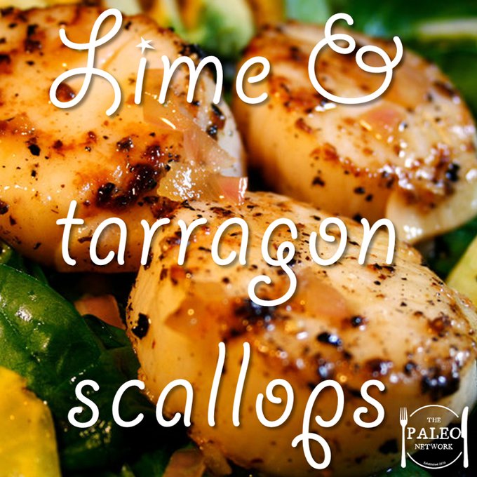Paleo network recipe lime tarragon fish seafood grain-free ideas